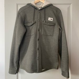 Northface- mens button up hooded sweater